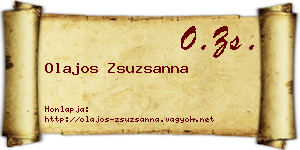 Olajos Zsuzsanna névjegykártya