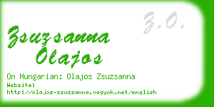 zsuzsanna olajos business card